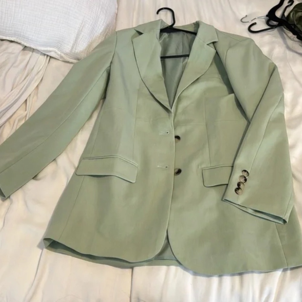 Women's Sage Green Blazer Small Medium Professional
